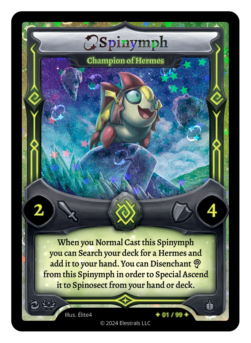 Spinymph - Champion of Hermes