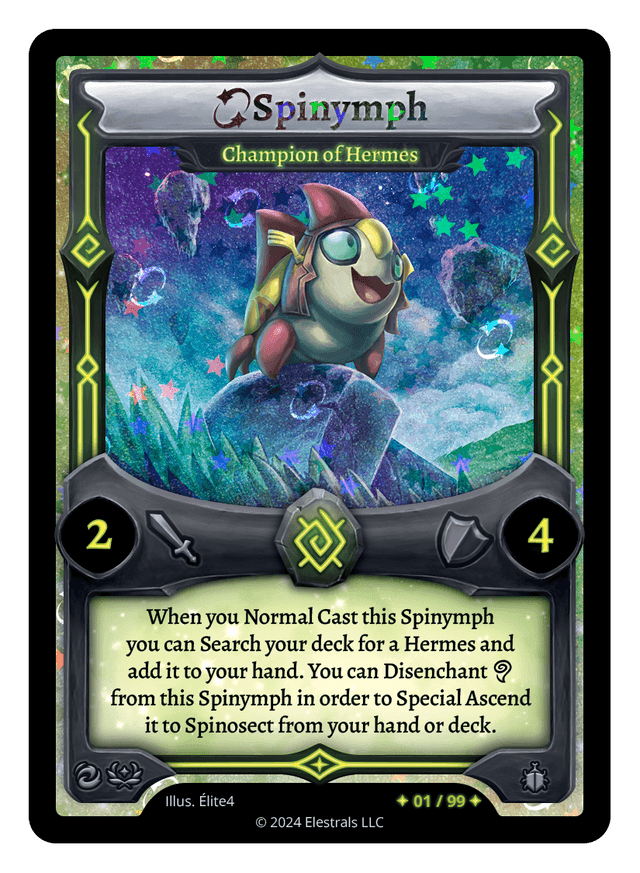 Spinymph - Champion of Hermes