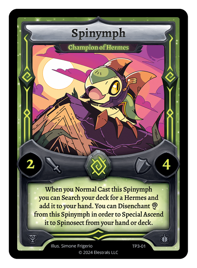 Spinymph - Champion of Hermes